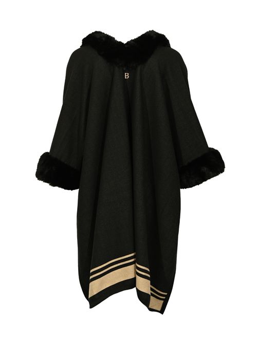 Cappa in maglia con faux fur BLUGIRL | PF5011 T030022222